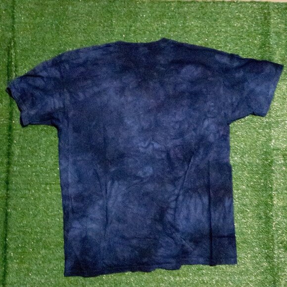 VINTAGE THE MOUNTAIN MENS T SHIRT BLUE MARBLE USA FLAG BALD EAGLE RETRO TEE XXL - Picture 3 of 6